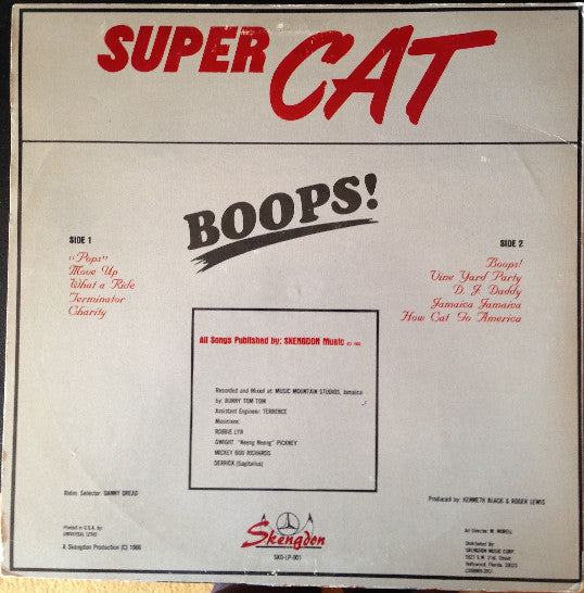 Super Cat (2) : Boops! (LP, Album)