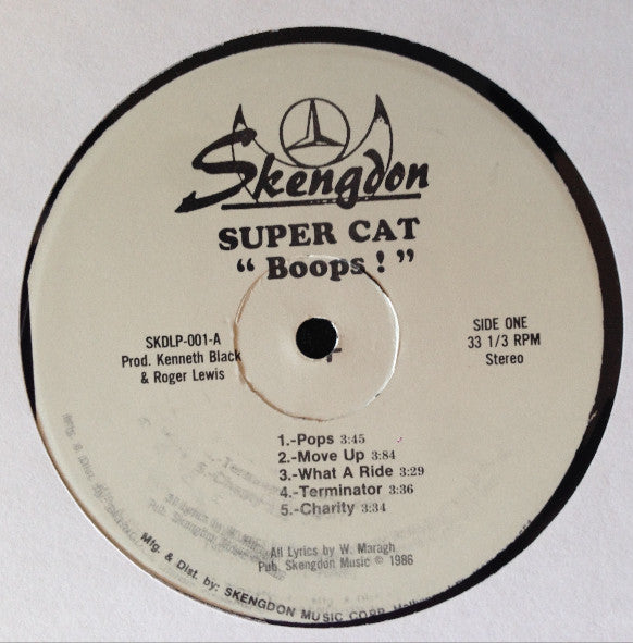 Super Cat (2) : Boops! (LP, Album)