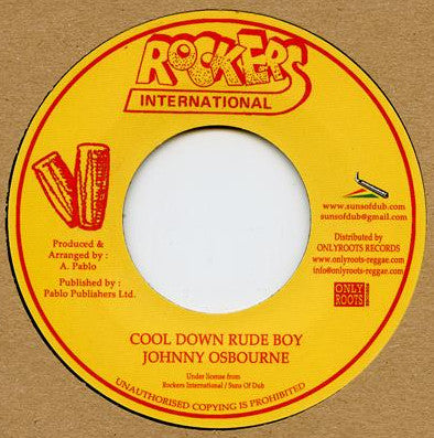 Johnny Osbourne / Augustus Pablo : Cool Down Rude Boy / Version (7", Single, RE)