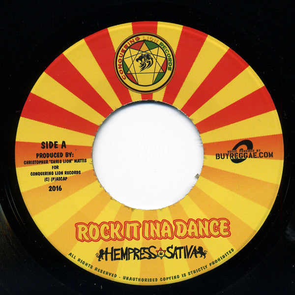 Hempress Sativa : Rock It Ina Dance (7")