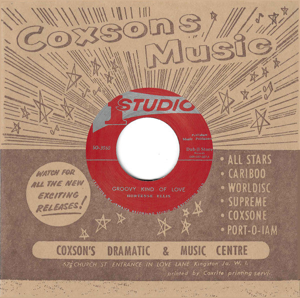 Hortense Ellis / The Three Tops : Groovy Kind Of Love / A Man Of Chances (7", RE)