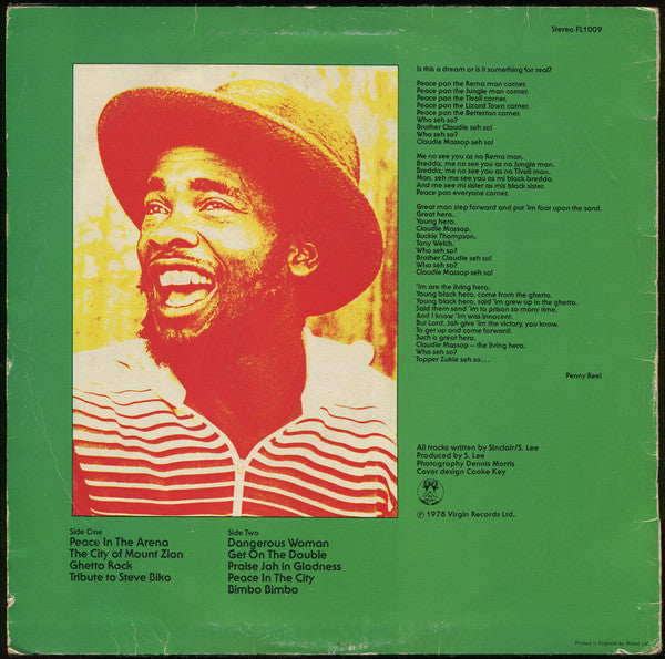 Tapper Zukie : Peace In The Ghetto (LP, Album)