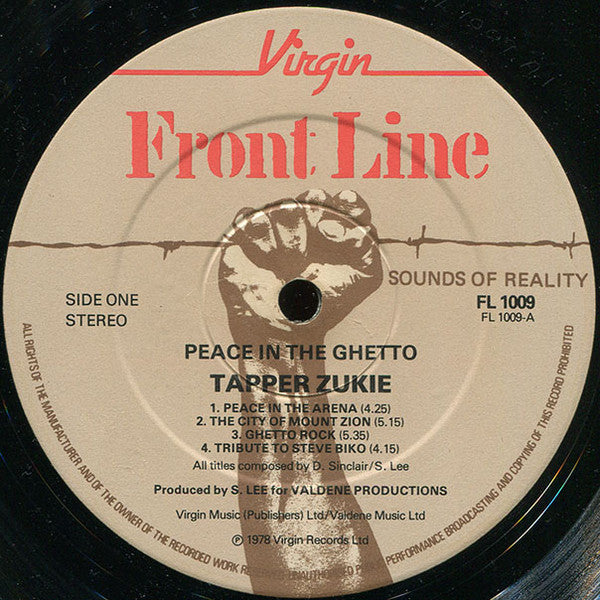 Tapper Zukie : Peace In The Ghetto (LP, Album)