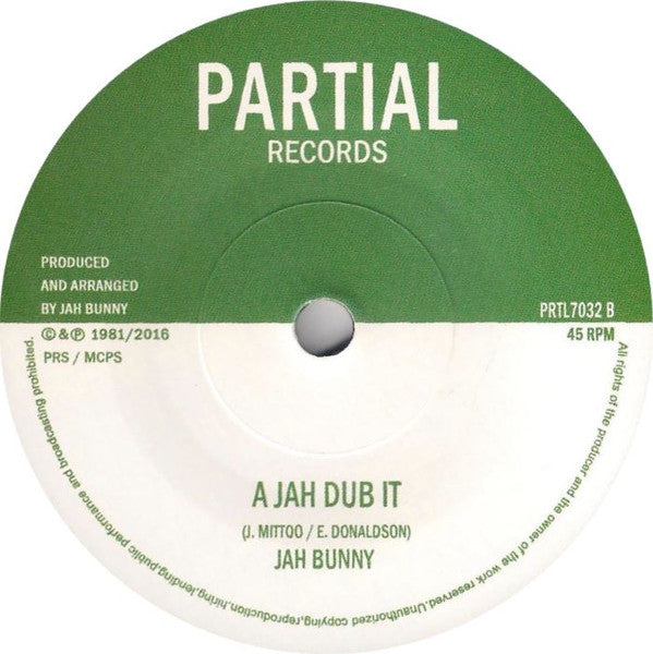 Jah Bunny Feat. Sonny Binns :  A Jah Do It   (7")