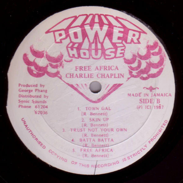 Charlie Chaplin (2) : Free Africa !! (LP, Album, Red)