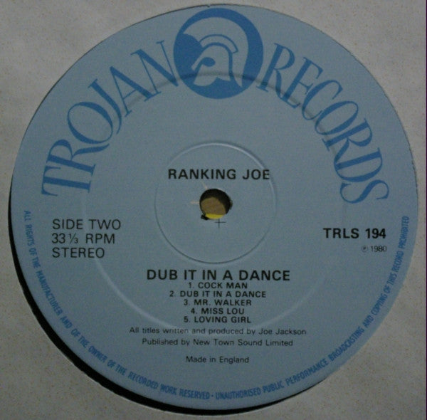 Ranking Joe : Dub It In A Dance (LP, Album)