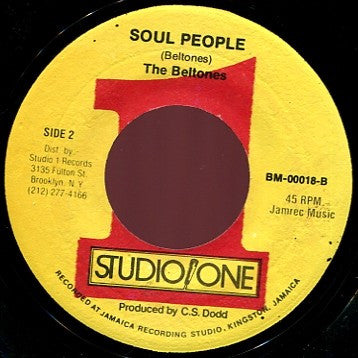 Prince Jazzbo / The Beltones : Jah Dread / Soul People (7")