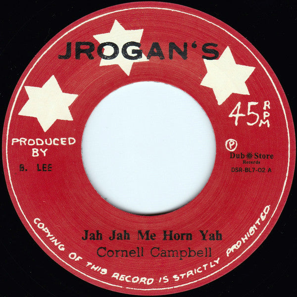 Cornell Campbell : Jah Jah Me Horn Yah / My Baby Just Care For Me (7", Single, RE)