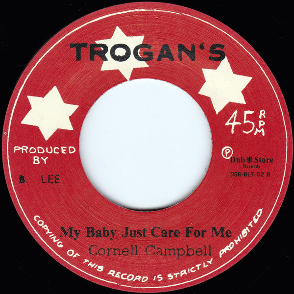 Cornell Campbell : Jah Jah Me Horn Yah / My Baby Just Care For Me (7", Single, RE)