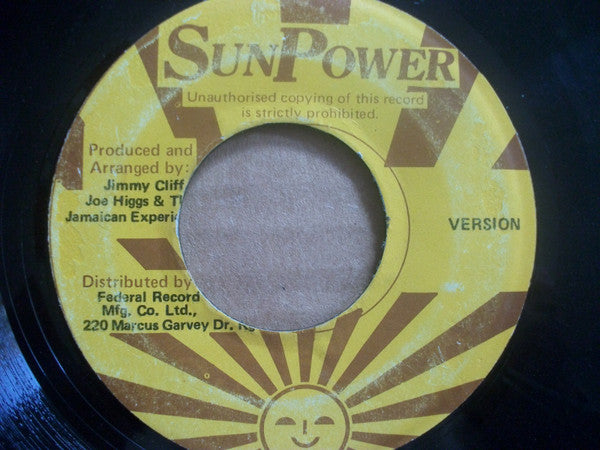 Jimmy Cliff & Joe Higgs : Sons Of Garvey (7", Single)