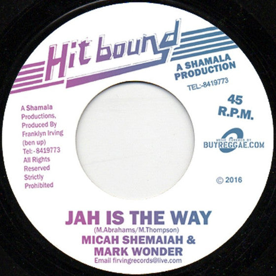 Micah Shemaiah & Mark Wonder : Jah Is The Way (7")