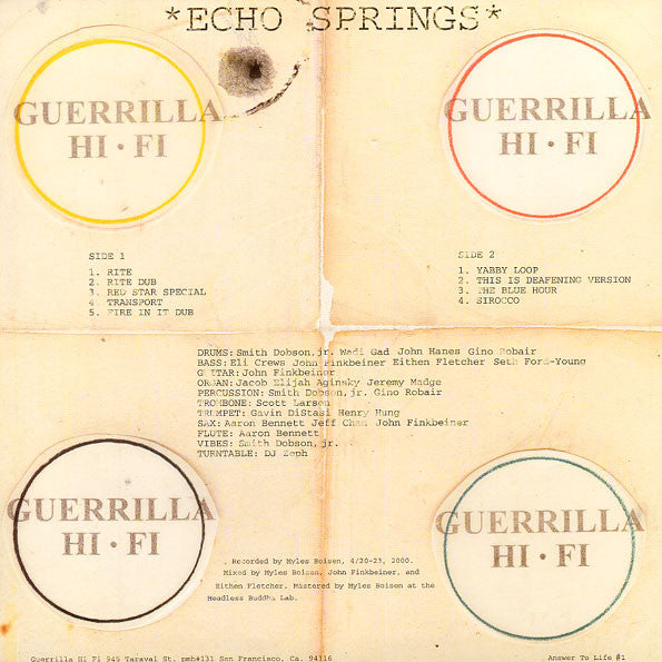Guerrilla Hi Fi* : Echo Springs (LP, Album)