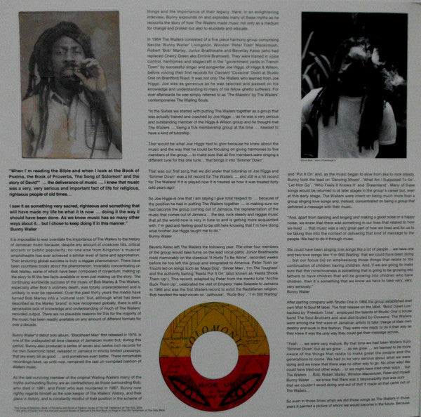 Bunny Wailer : Solomonic Singles 1: Tread Along 1969-1976 (2xLP, Comp, Gat)