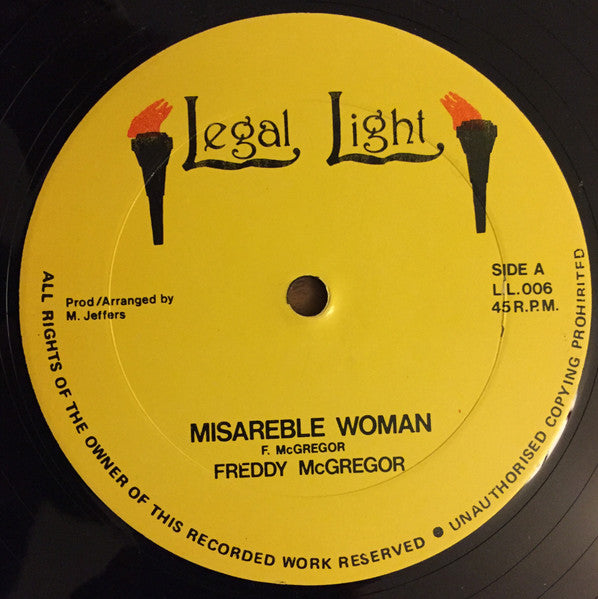 Freddy McGregor* : Miserable Woman (12")