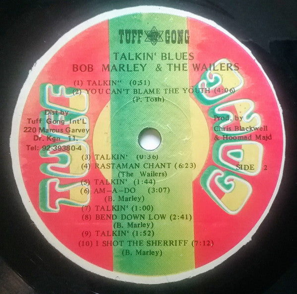Bob Marley & The Wailers : Talkin' Blues (LP, Album, RM)