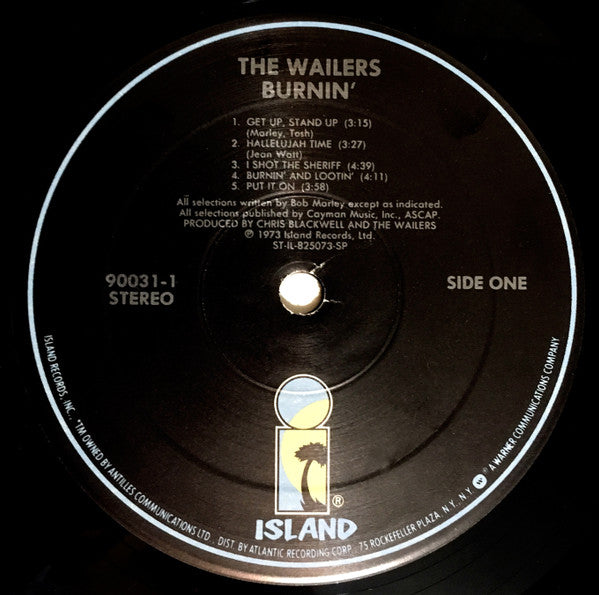 The Wailers : Burnin' (LP, Album, RE, RP, Gat)