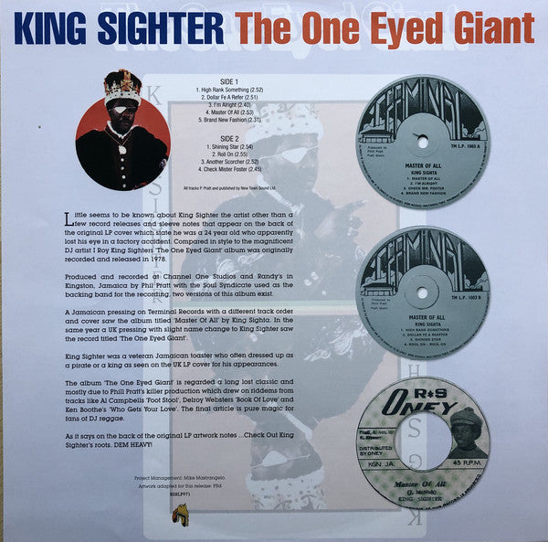 King Sighta : The One Eyed Giant (LP, Ltd, RE, 180)
