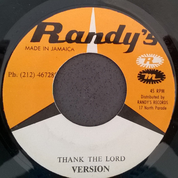 Jimmy London : Thank The Lord / Thank The Lord Version (7", Single, RP)