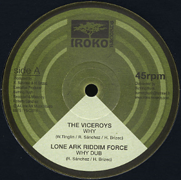 The Viceroys / Lone Ark Riddim Force / Vin Morgan / Guillaume Méténier : Why / Thanks A Lot (12", EP)