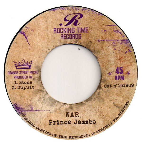 Prince Jazzbo : War (7")