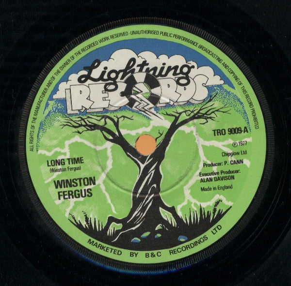 Winston Fergus : Long Time (7", Sol)