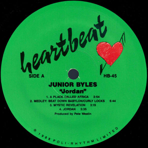 Junior Byles : Jordan (LP, Album, RE)