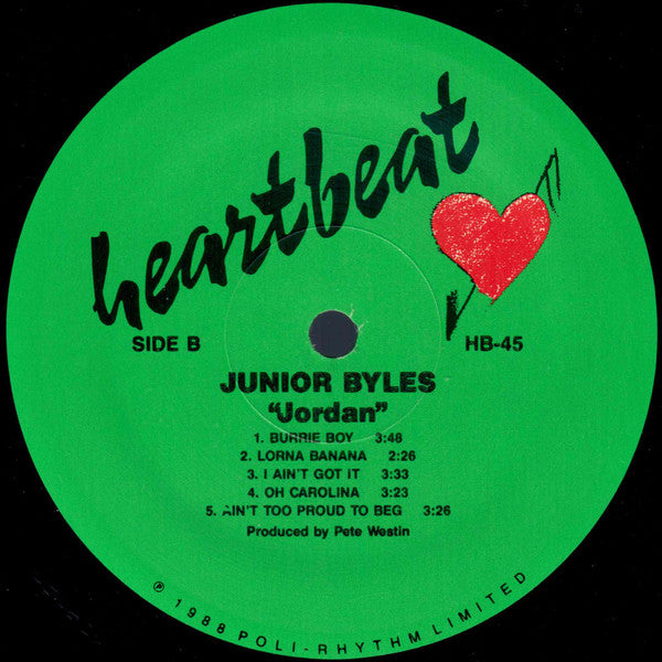 Junior Byles : Jordan (LP, Album, RE)