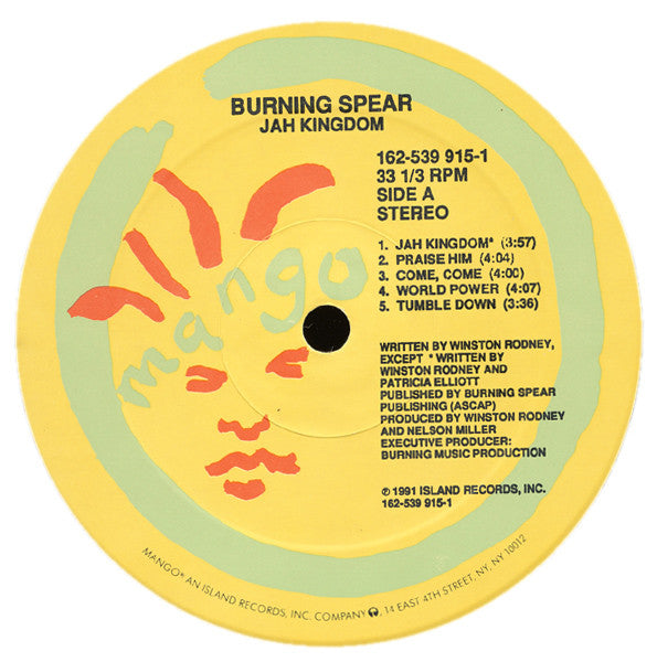 Burning Spear : Jah Kingdom (LP, Album)