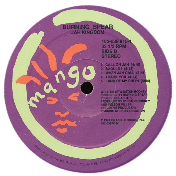 Burning Spear : Jah Kingdom (LP, Album)