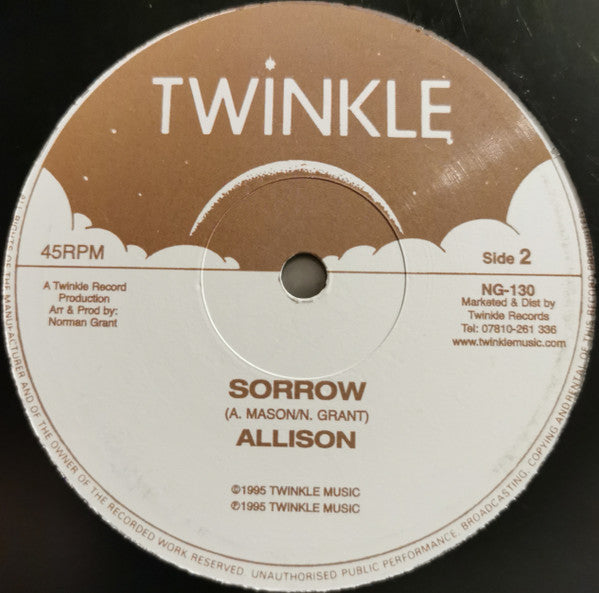 Allison (9) : Show I The Way / Sorrow (12", RP)