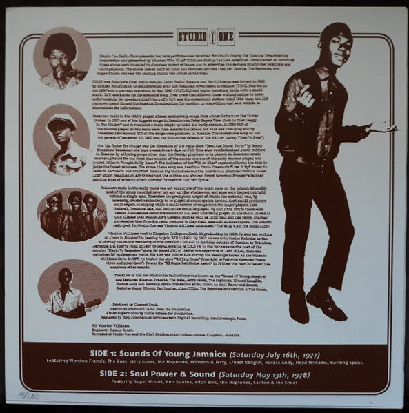 Various : Studio One Radio Show (LP, Album, Comp, Ltd, Mixed, Num, Scr)