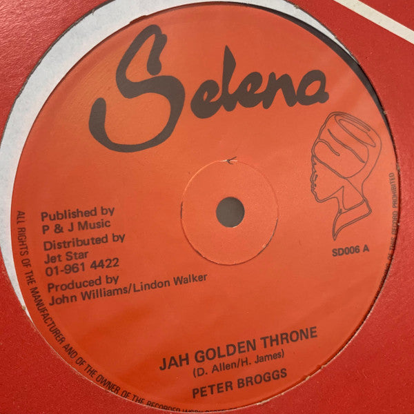 Peter Broggs / Dexter McKintyre : Jah Golden Throne / 144,000 Saints (12", Blu)