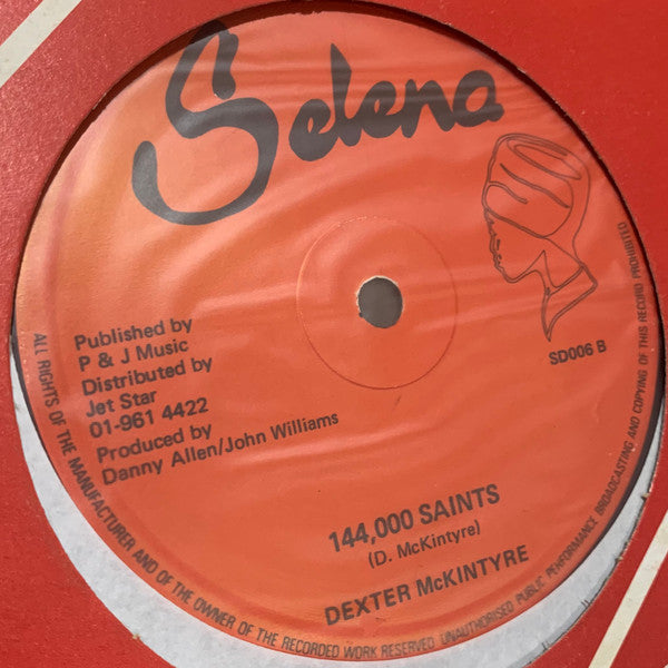 Peter Broggs / Dexter McKintyre : Jah Golden Throne / 144,000 Saints (12", Blu)