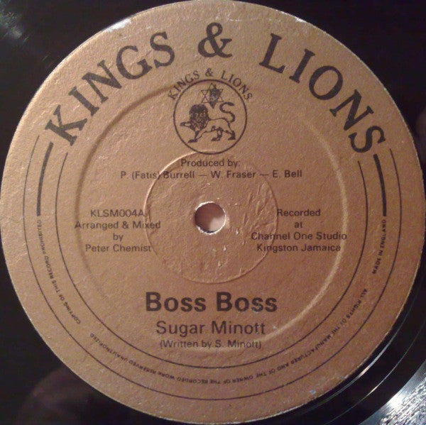 Sugar Minott / Michael Palmer : Boss Boss / Higgler Woman (12")