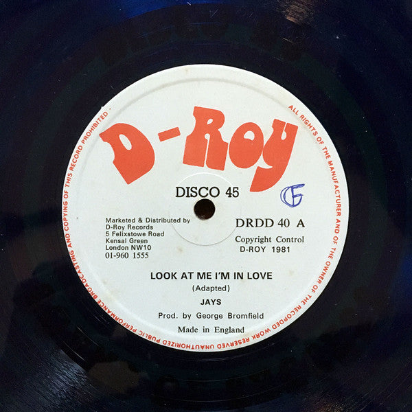 Jays* : Look At Me I'm In Love (12", Maxi, Cle)