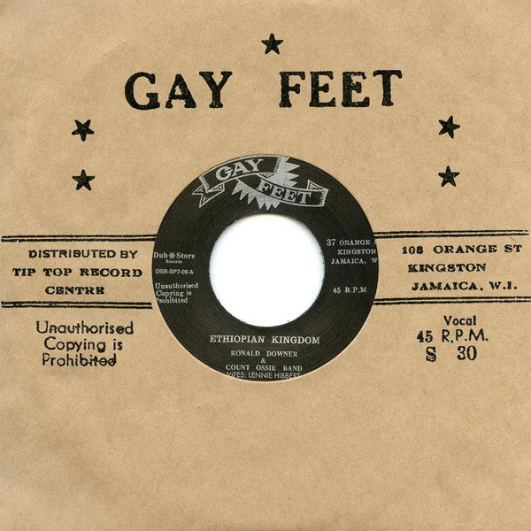 Ronald Downer & Count Ossie & His Band : Ethiopian Kingdom (7")