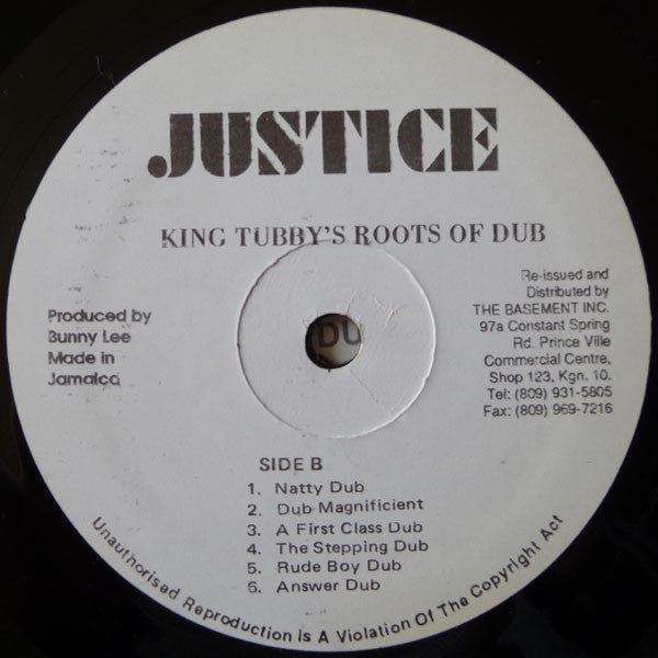 King Tubby : King Tubby's Roots Of Dub (LP, Album, RE)