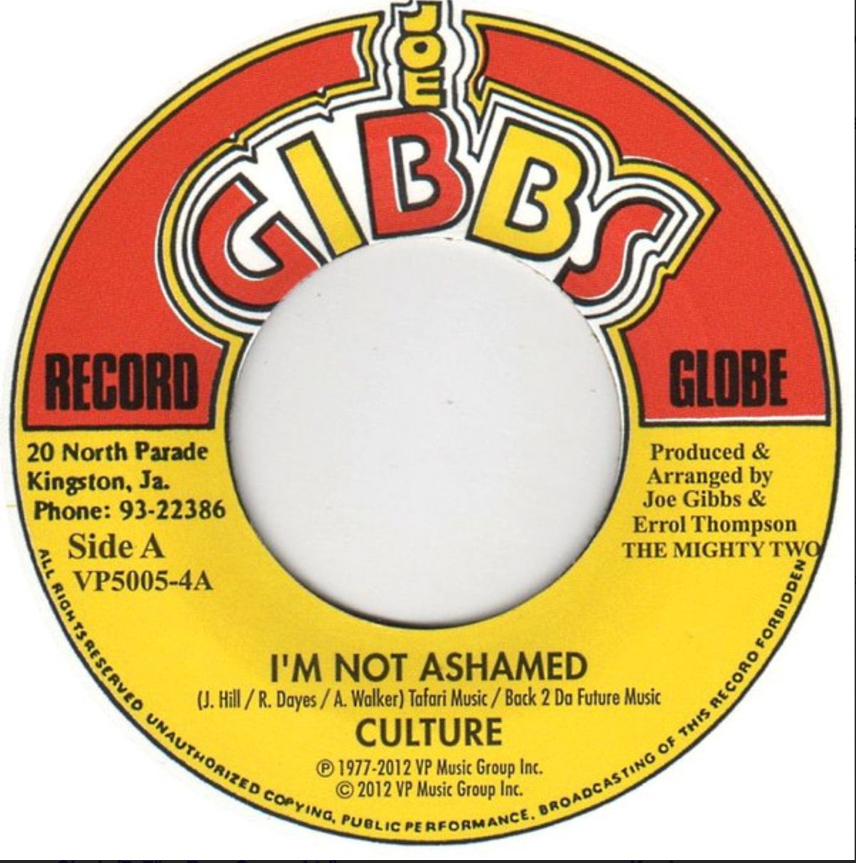 I'm Not Ashamed / Version