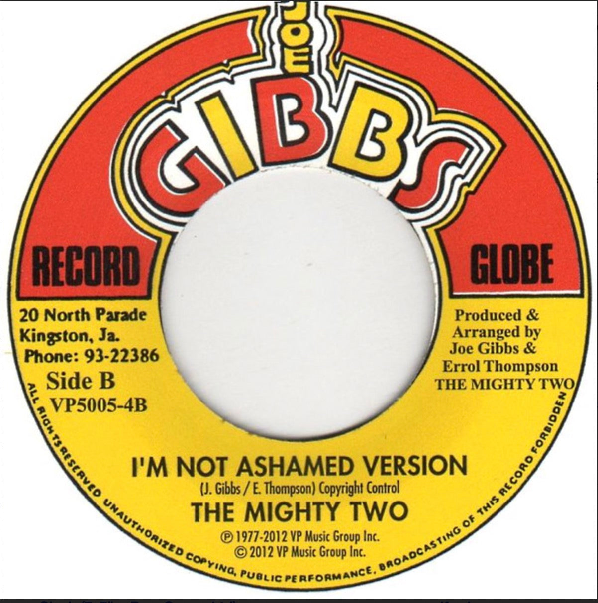 I'm Not Ashamed / Version