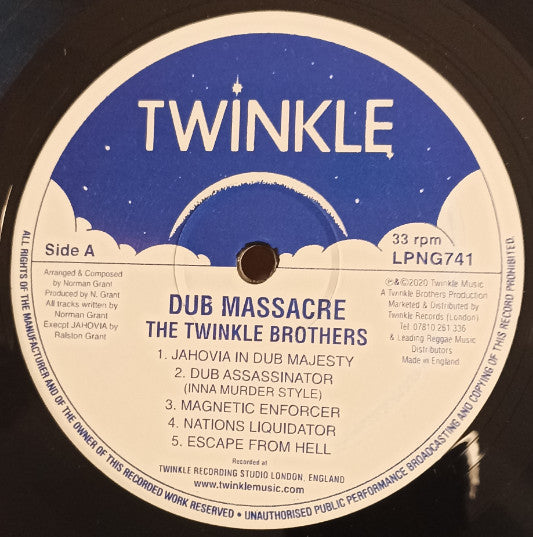 Twinkle Brothers : Dub Massacre - Inna Murder Style (LP, Album, RP)