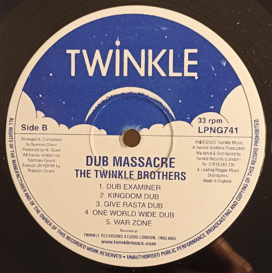 Twinkle Brothers : Dub Massacre - Inna Murder Style (LP, Album, RP)