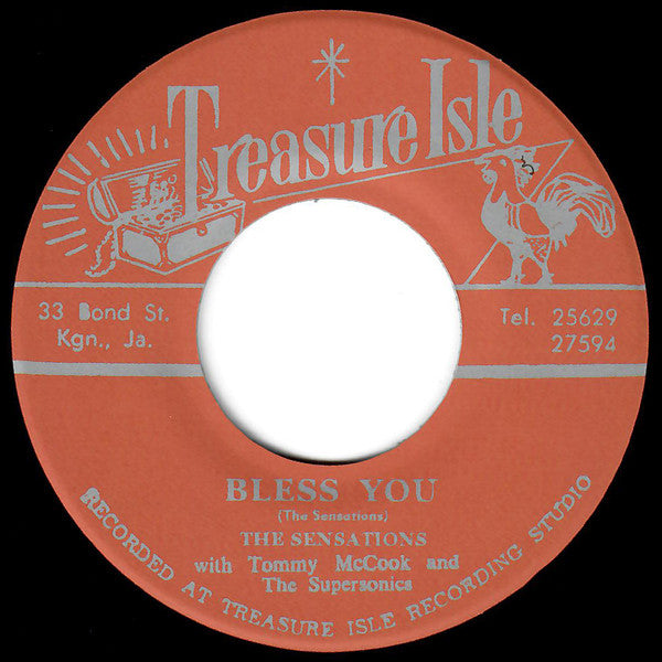 Tommy McCook & The Supersonics / The Sensations With Tommy McCook & The Supersonics : Bond Street Shuffle / Bless You (7", Ltd, RM)