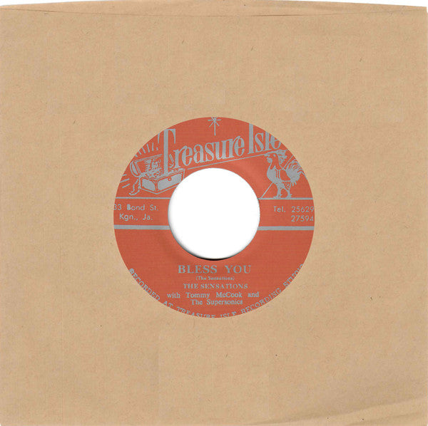 Tommy McCook & The Supersonics / The Sensations With Tommy McCook & The Supersonics : Bond Street Shuffle / Bless You (7", Ltd, RM)