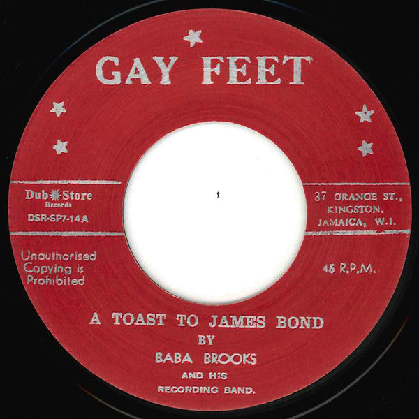 Baba Brooks And His Recording Band* / Millicent Todd (Patsy)*, Baba Brooks And His Recording Band* :  A Toast To James Bond / Love Divine (7", RE)