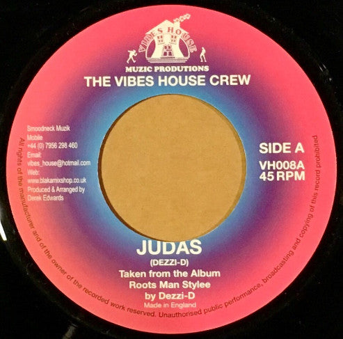 Dezzi D :  Judas (7", RP)