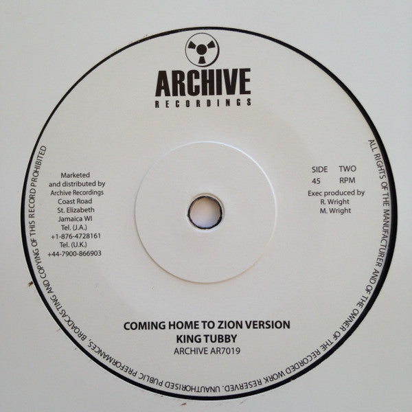 Bingy Bunny And The Heptones : Coming Home To Zion (7", RE, Sol)