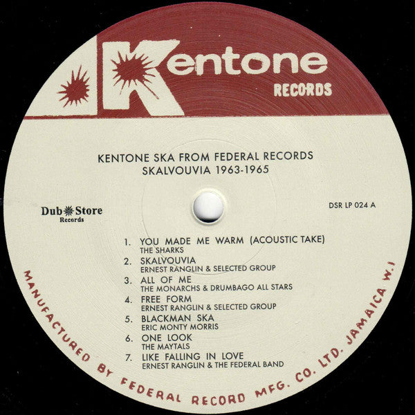 Various : Kentone Ska from Federal Records: Skalvouvia 1963-1965 (LP, Comp)