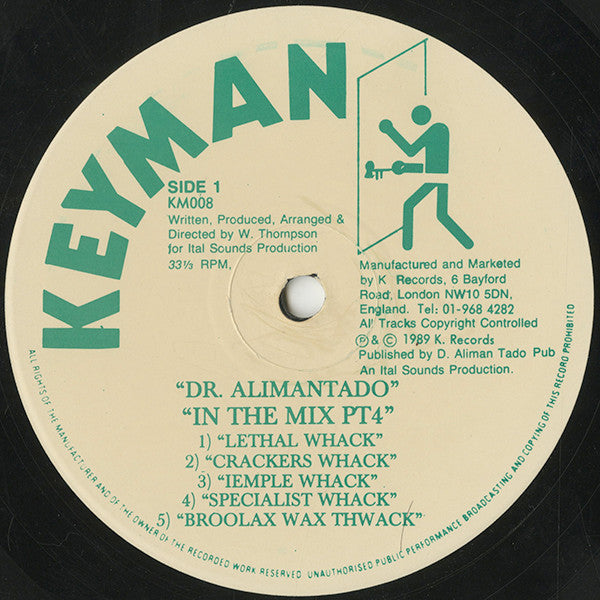 Dr. Alimantado : In The Mix Part 4 (LP, Album)