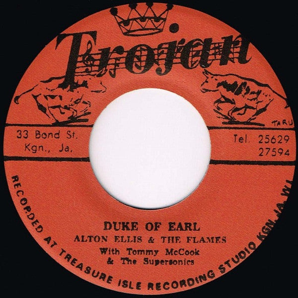 Alton Ellis & The Flames With Tommy McCook & The Supersonics : All My Tears / Duke Of Earl (7", Ltd, RE, RM)