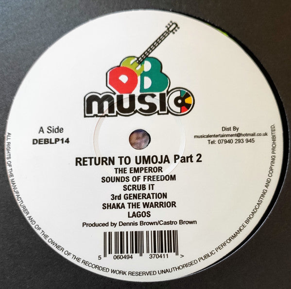 Various : Return To Umoja (LP, RE)